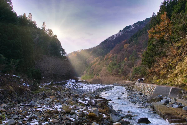 Hell Valley Oder Jigokudani Ist Das Naturschutzgebiet Japan Mit Affen — Stockfoto