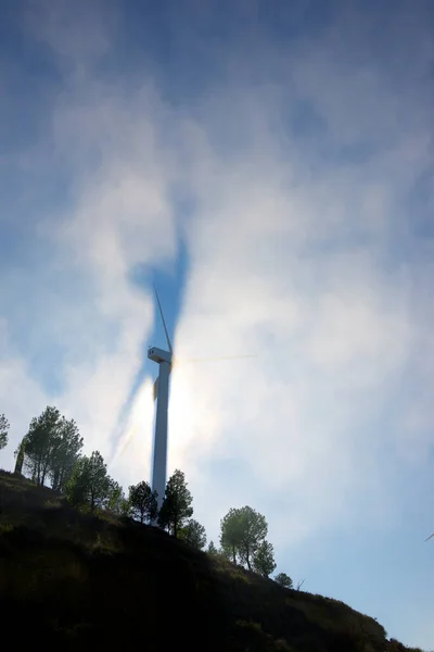 Wind Turbine Sustainable Electric Energy Production Spain — Stock Photo, Image