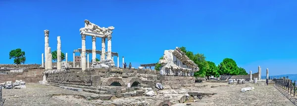 Pérgamo Turquía 2019 Ágora Las Ruinas Antigua Ciudad Griega Pérgamo — Foto de Stock