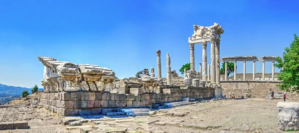 Pérgamo Turquía 2019 Ágora Las Ruinas Antigua Ciudad Griega Pérgamo — Foto de Stock