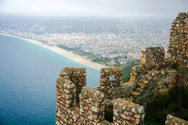 View Alanya Castle Mediterranean Background —  Fotos de Stock