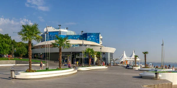 Odessa Ukraina 2019 Hotele Restauracje Rozrywka Plaży Langeron Beach Odessie — Zdjęcie stockowe