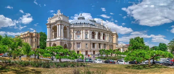 Odessa Oekraïne 2020 Odessa Opera Ballet House Oekraïne Een Zonnige — Stockfoto