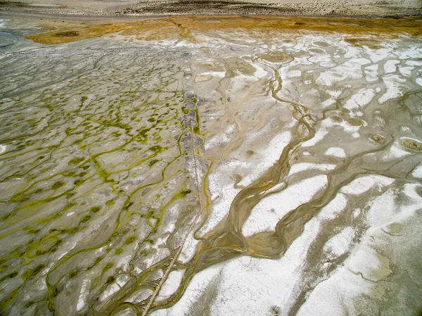 Verdunstungsteiche Owens Valley Malen Seltsame Farben Und — Stockfoto