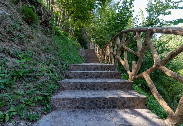 Pohled Vesnici Pobla Lillet Katalánsku Přírodní Tapety — Stock fotografie