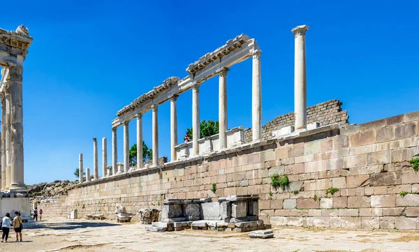 Pergamo Turchia 2019 Agorà Nelle Rovine Dell Antica Città Greca — Foto Stock