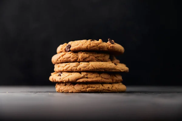 Στοίβα Γευστικών Cookies Close View — Φωτογραφία Αρχείου