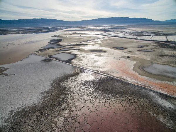 Verdunstungsteiche Owens Valley Malen Seltsame Farben Und — Stockfoto