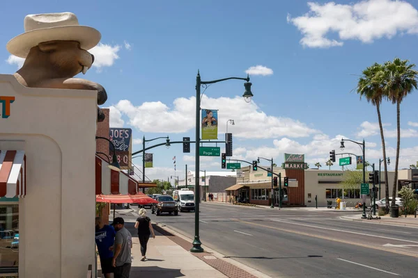 Street View Downtown Gilbert Arizona Topo Liberty Market Americana — Stock Photo, Image