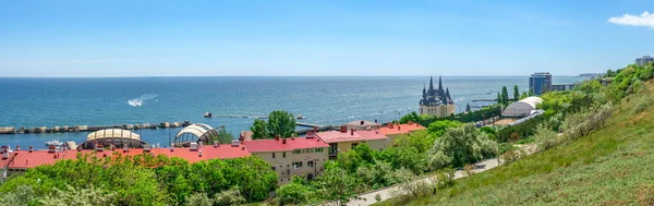 Odessa Ukraine 2020 Panoramablick Auf Das Neue Mikroviertel Und Die — Stockfoto