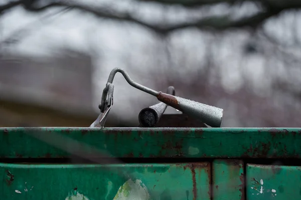 Gedemonteerde Schoffel Gereedschap Voor Landbouwwerkzaamheden — Stockfoto