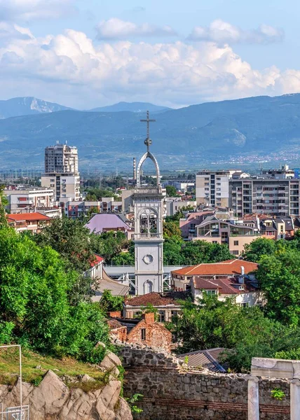 Plovdiv Bulgaria 2019 Antiguo Anfiteatro Romano Plovdiv Bulgaria Vista Panorámica — Foto de Stock