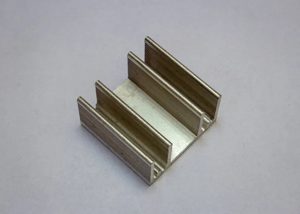 Disipador Calor Aluminio Utilizado Para Enfriar Componentes Electrónicos — Foto de Stock