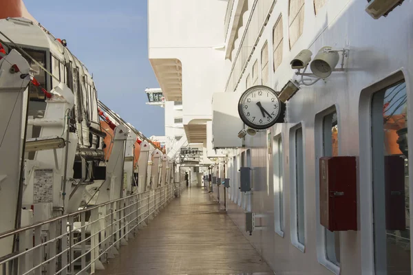 Pont Extérieur Navire Croisière — Photo