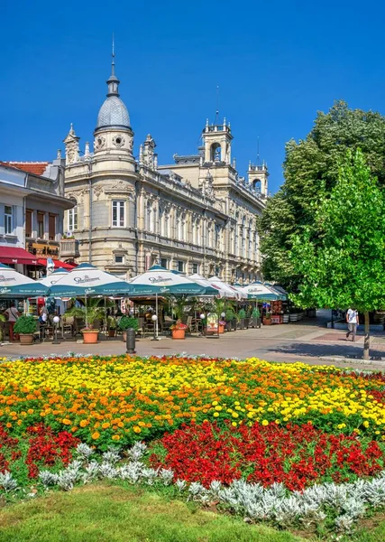 Ruse Bulgarien 2019 Street Café Staden Ruse Bulgarien Solig Sommardag — Stockfoto