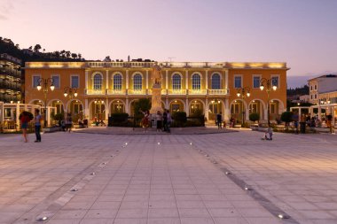 Solomon Meydanı, Zakynthos kasabası, Yunanistan.