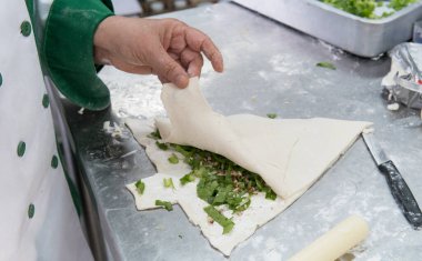 Meksika artesanal yemekleri pişiriyorum.