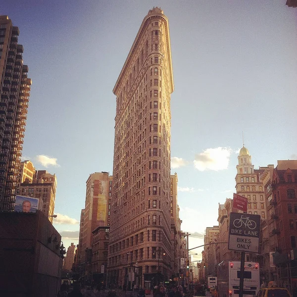 Vista Ángulo Bajo Calle Edificio Flatiron — Foto de Stock