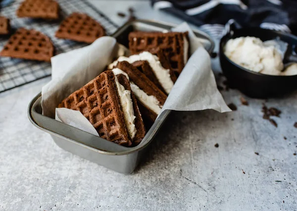 Homemade Chocolate Cookies Tray — Foto Stock