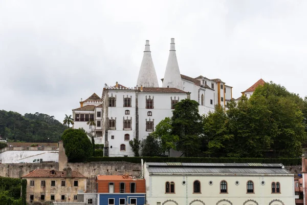 Vacker Utsikt Över Historiska Byggnader Sintra Centrum Nära Lissabon Portugal — Stockfoto