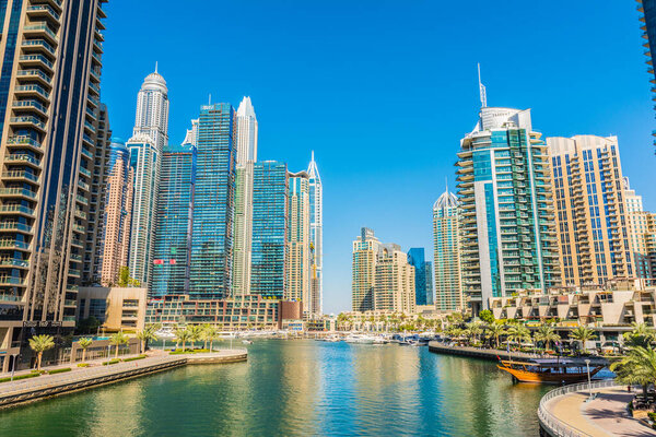Dubai, United Arab Emirates, January 25th, 2020: Dubai Marina