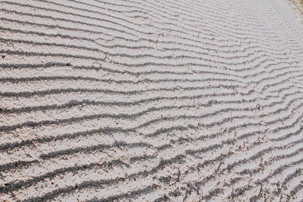 Ligne Blanche Plage Sable — Photo