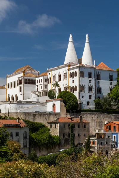 Krásný Výhled Historické Budovy Centru Města Sintra Poblíž Lisabonu Portugalsko — Stock fotografie