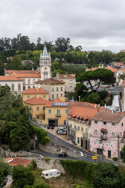 Bela Vista Para Edifícios Históricos Centro Cidade Sintra Perto Lisboa — Fotografia de Stock