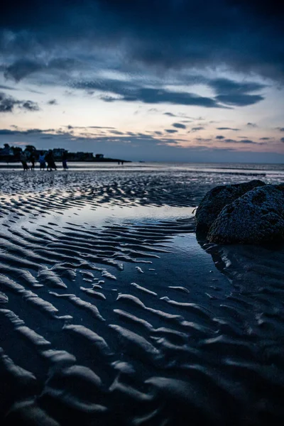 Prachtige Zonsondergang Boven Zee — Stockfoto