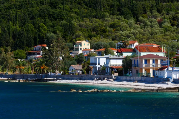 Port Wiosce Sami Wyspie Kefalonia Grecji — Zdjęcie stockowe