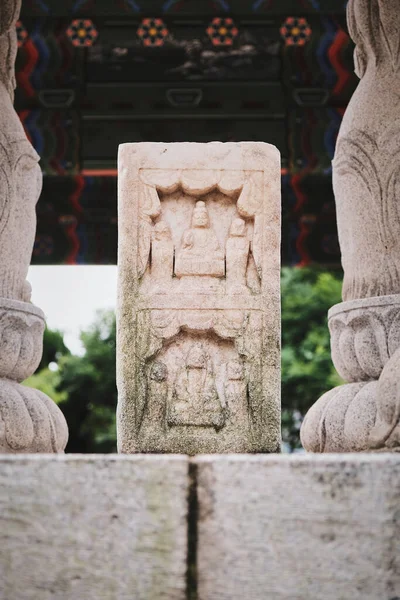 Busan Güney Kore Deki Bir Budist Tapınağı Nda Küçük Budist — Stok fotoğraf