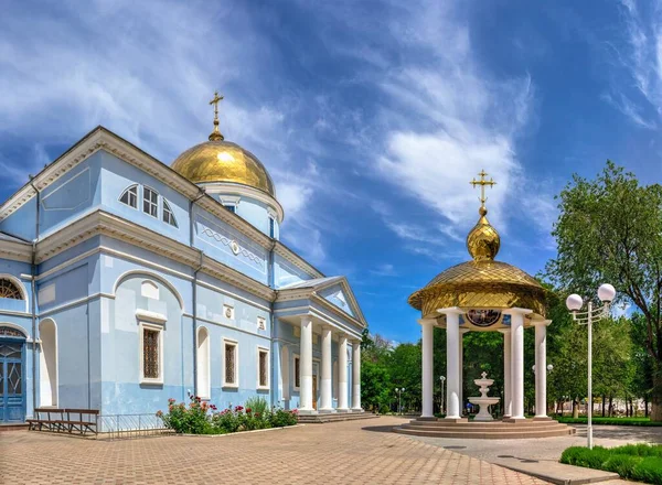 Ізмаїл Україна 2020 Святий Покровський Собор Ізмаїлі Україна Сонячний Літній — стокове фото