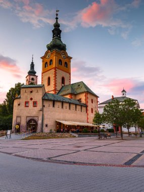 Banska Bystrica, Slovakya 19 Temmuz 2018: Slovakya 'nın orta kesimindeki Banska Bystrica kasabasında Barbican 