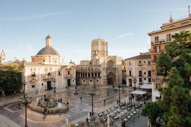 Valencia, İspanya 'daki Virgen Meydanı 