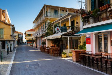 Eski şehrin sokak manzarası.
