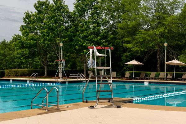 Swimming Pool Details Lifeguard Stand — Stock Photo, Image