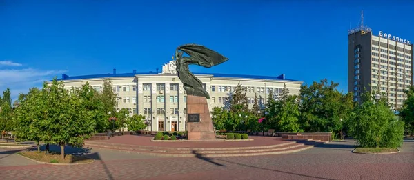 Berdyansk Ukrajina 2020 Památník Bojovníků Svobodu Městě Berdyansk Ukrajina Letního — Stock fotografie