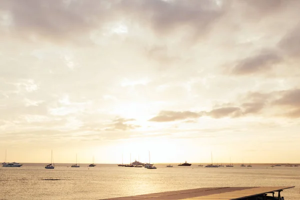 Belo Pôr Sol Mar — Fotografia de Stock