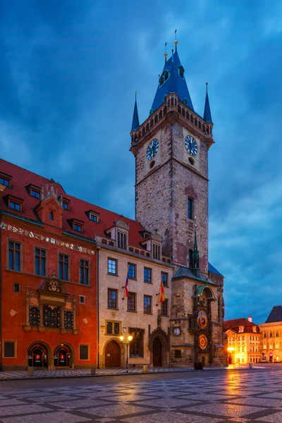 Prag Tjeckien Mars 2019 Gryning Torget Gamla Stan Prags Historiska — Stockfoto