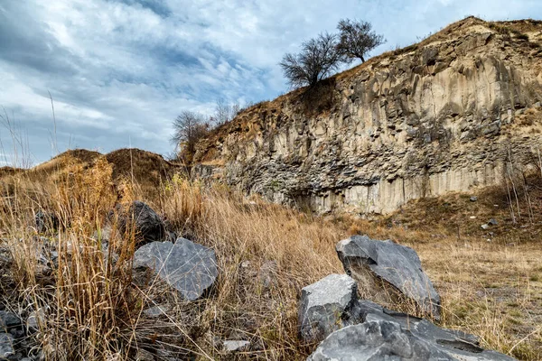 Steinbruch Bei Trübem Wetter — Stockfoto