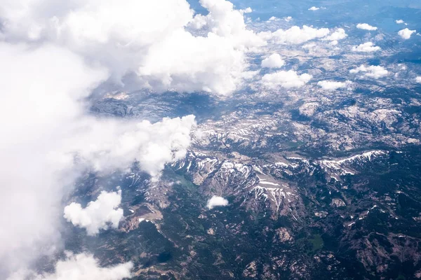 Vista Aérea Las Montañas Las Nubes — Foto de Stock