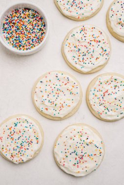 Jöleli kurabiyelerin yakın plan görüntüsü