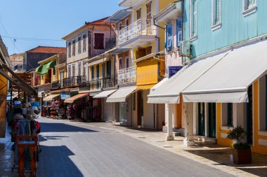 Sozopol, Bulgaria 'da renkli bir cadde