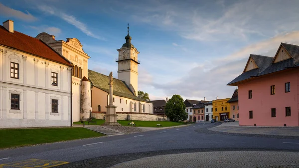 Spisska Sobota Slovaquie Juin 2019 Eglise Gothique Clocher Renaissance Sur — Photo