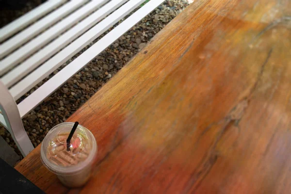 Кофейный Напиток Саду Курорта Фото Складе — стоковое фото