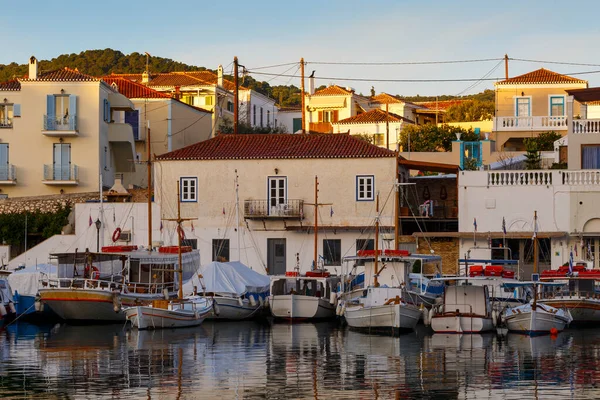 Casas Porto Spetses Grécia — Fotografia de Stock