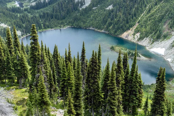 Schöne Aussicht Auf Den See Den Bergen — Stockfoto