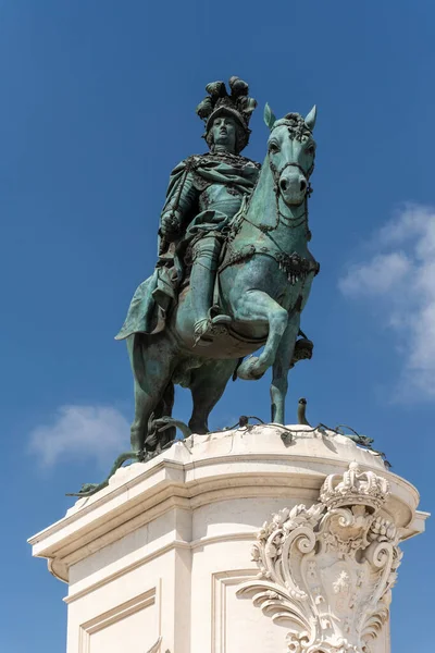 Bella Vista Sul Vecchio Monumento Storico Nella Piazza Comercio Centro — Foto Stock