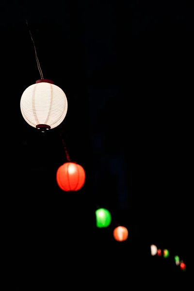 Lanternas Chinesas Cidade — Fotografia de Stock