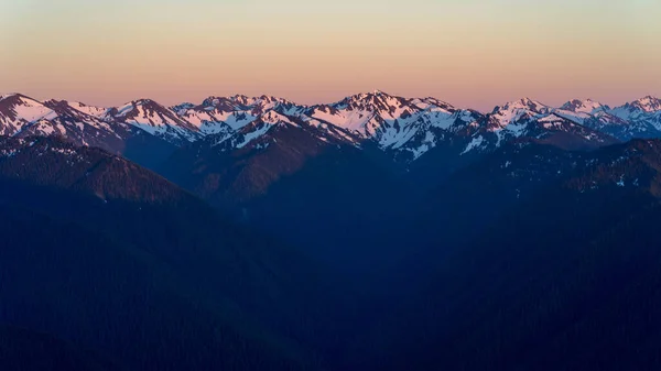 Beautiful Sunset Mountains Nature Background — Stock Photo, Image